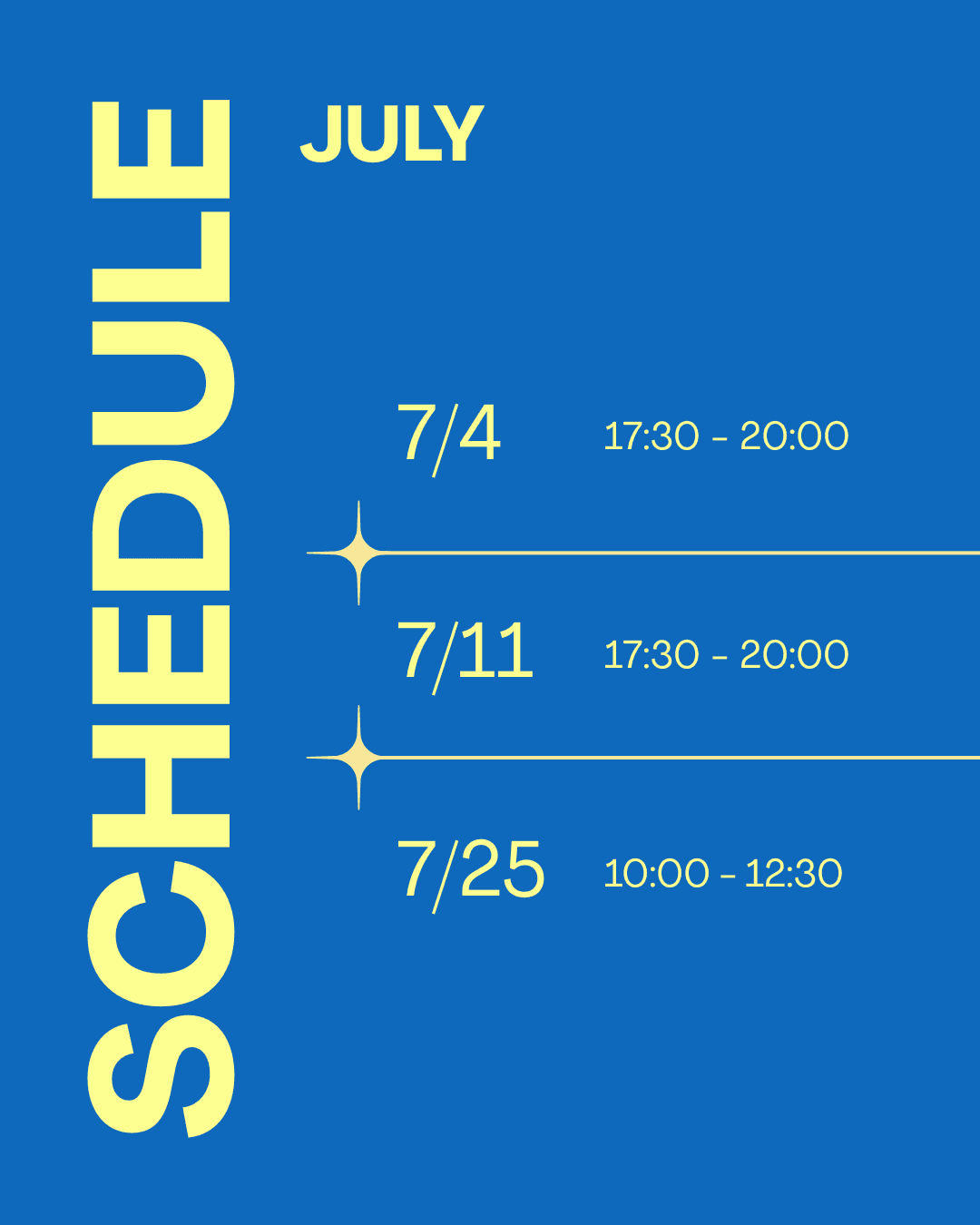GMCTの7・8月の練習日程が決まりました!🌻